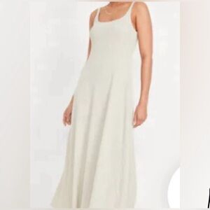 Old Navy Light Cream Maxi Dress